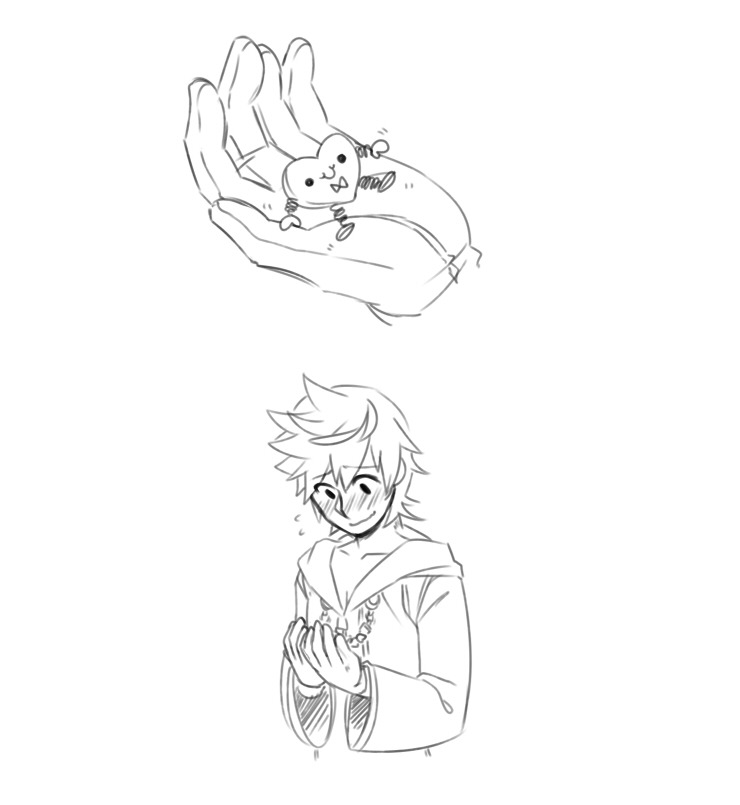 zillychu:   Sora always gets Roxas super tacky heart-themed stuff bc Roxas has his