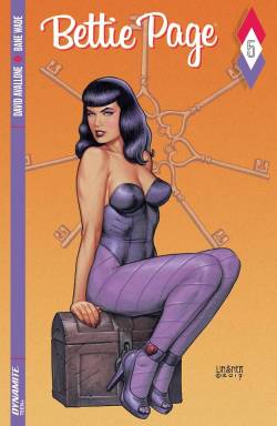 Inky-Curves:  Bettie Page Vol.2 #5 (August 2018) Cover By Joseph Michael Linsner