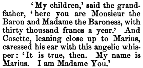 Les Misérables, Victor HugoVol 5, Book 6, Chapter 2