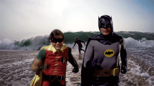 Batman Running Away From Shit