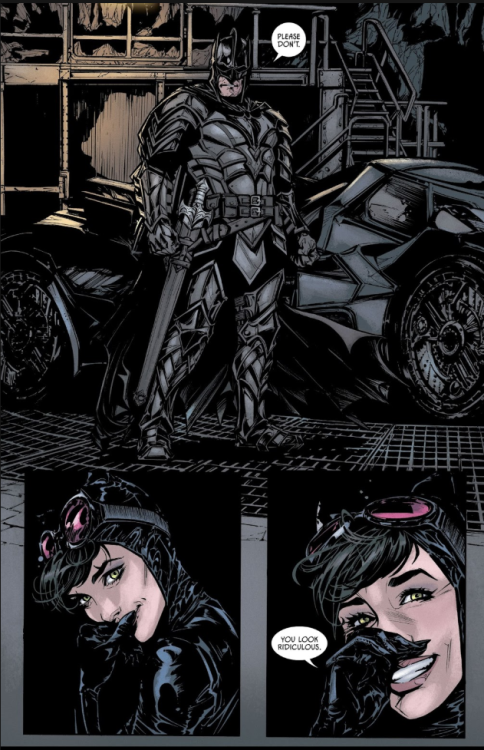 Batman (2016-) #39Batman: Who is your knight in shining armour? Its me Batman.Catwoman: You look rid