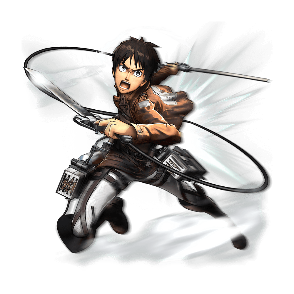 The standard and DLC costumes for Eren in the KOEI TECMO Shingeki no Kyojin Playstation