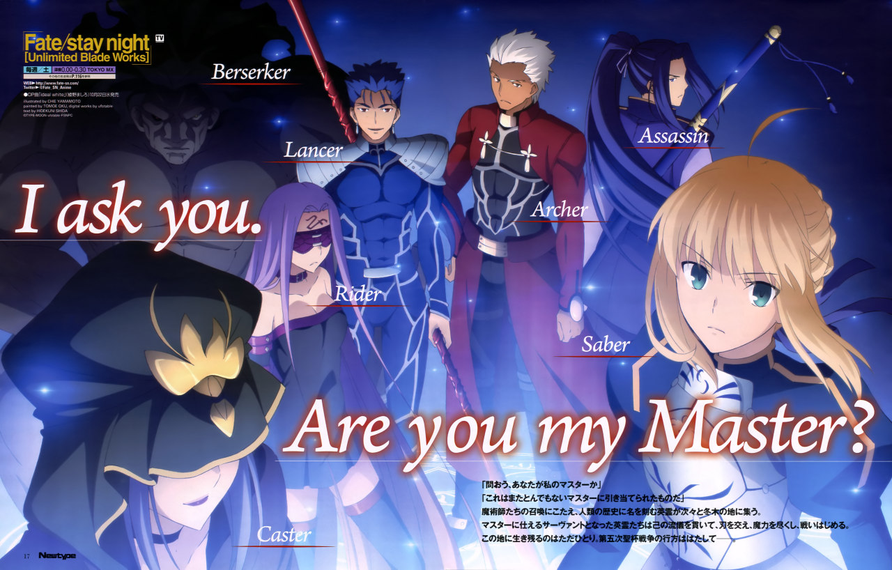 All Characters Deserve Love Fate Stay Night Unlimited Blade Works Characters