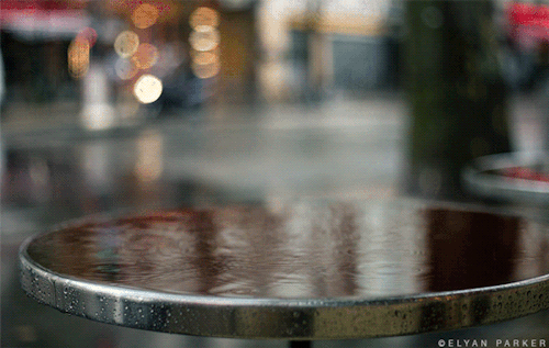 elyanparker:French Coffee &amp; Rain.I’m working on new cinemagraphs, a little bit more co