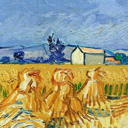 lonequixote:  Harvest in Provence (detail) by Vincent van Gogh (via @lonequixote) 