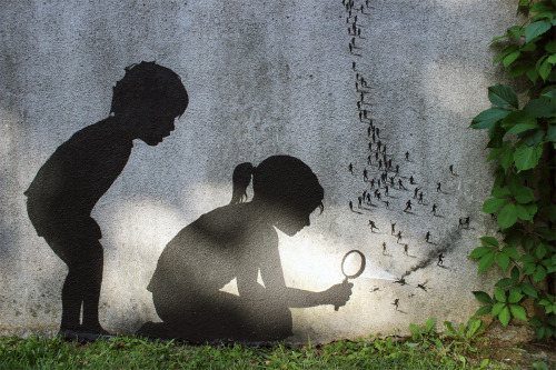 STREET ART - Street Pieces in Paris by Pejac l Via StreetArtNews.