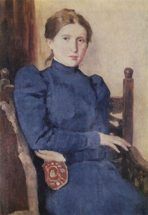 Portrait of T. V. Vasnetsova, 1901, Viktor Vasnetsov