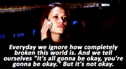 petersquill:  haley james scott appreciation week | Day 5: favourite quote(s)Eventually we learn to define happiness for ourselves, on our own terms, in spite of the pain other people have caused us. 