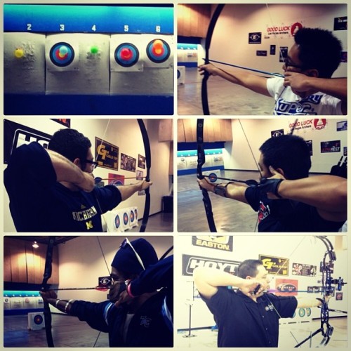 minjaassassin:  Another day at the range for #TeamArrow. #Bruiser #Longbow #Hawkeye #DarkArcher and 