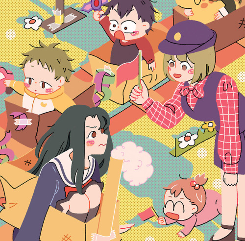 here’s a preview of my piece for @gakuen-babysitters-zine​! ✨preorders have just opened✨ and a