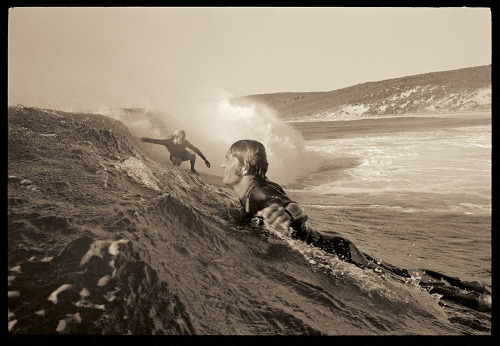 John Witzig.Golden age and friends at Smiths Beach, 1972.Stay Rad Here on Calmabeach