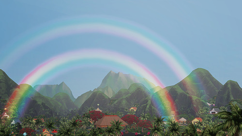 Double rainbow in Sulani.