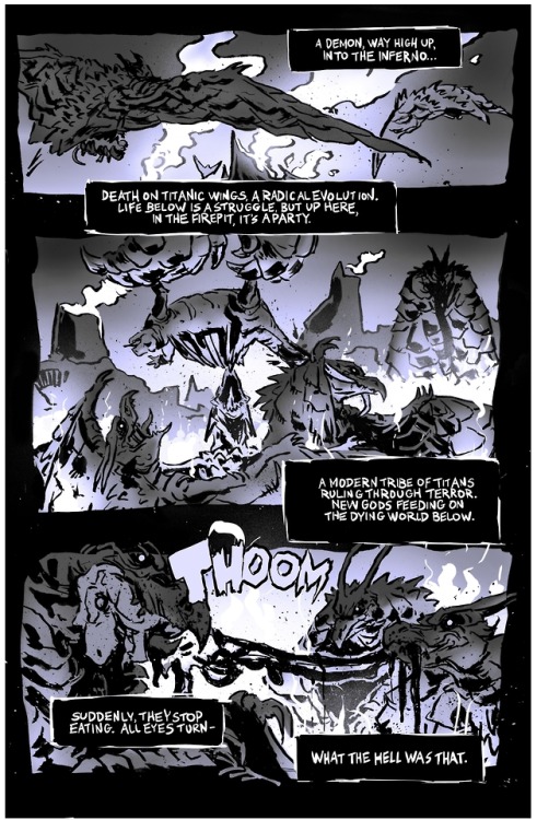 Godzilla Primordial: Special Preview Issue.  The first eight pages.  A new project by myse