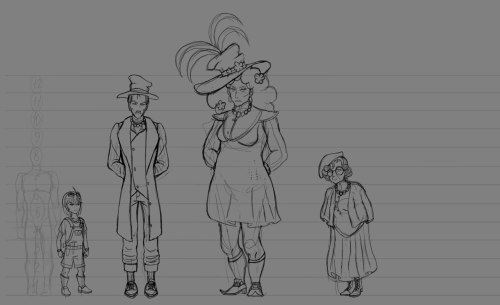 I Made A Sketch Of All My Locoroco Humanizations So Far To Map Out Their Height. I've Based It Around