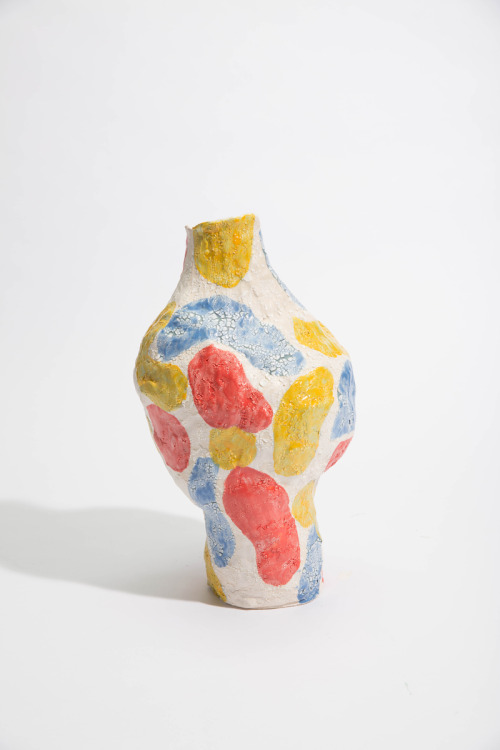 strangefires:Clown Vase, glazed porcelain, 8” x 9” x 16”, 2014