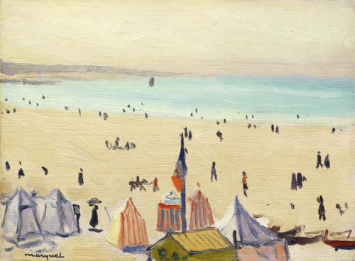 mauveflwrs:Albert Marquet - La plage des Sables-d'Olonne (1933)