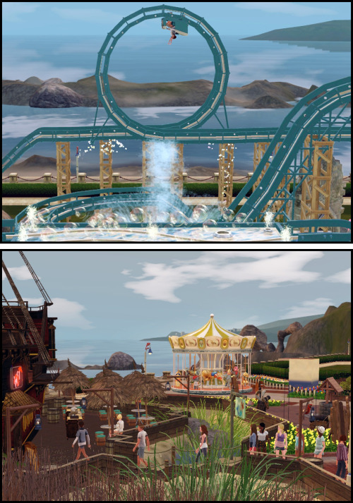 Soooo, I was asked on You Tube (hey S. H. Brooks *wave*) about the amusement park I had made in one 