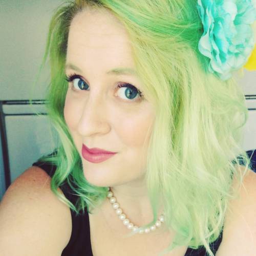 By the way, I look like a lime milkshake at the moment. #greenhair #greenhairdontcare