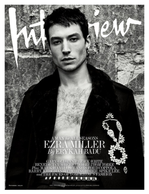 edenliaothewomb: Ezra Miller, photographed by Mikael Jansson for INTERVIEW, Nov 2017.