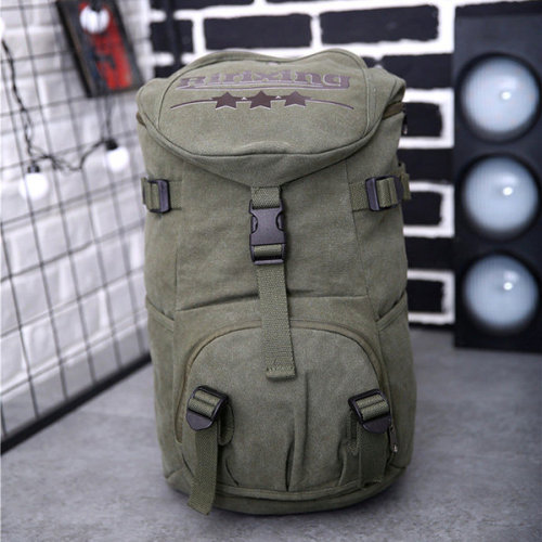 lovelyanifashion:Canvas Large Capacity Sports Travel BackpacksCanvas Casual Multi-pocket Climbing Ou