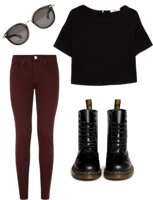 Başlıksız #347 by clothesforbeingstylish featuring a black topMANGO black top / DVb Victoria Beckham