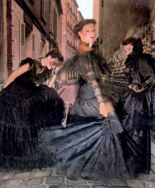Norman Parkinson - Dresses by Nina Ricci &amp; by Dior (ELLE 1978)