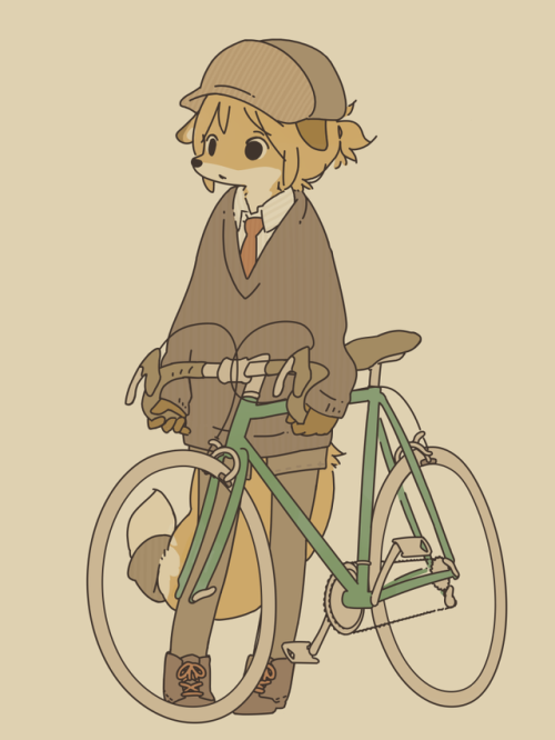 s1120411: fox and bicycle