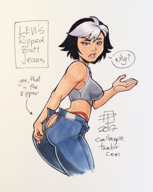 callmepo:  Say hello to the next possible jeans-related meme - zipper ass jeans.  Based on a real pr