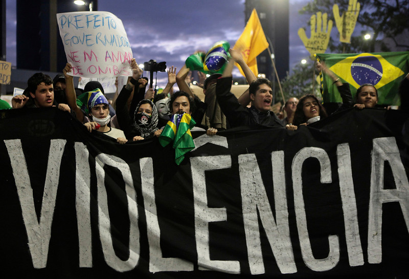 lionza:  earth-song:  fotojournalismus:  Brazil June 17, 2013 1. A military police