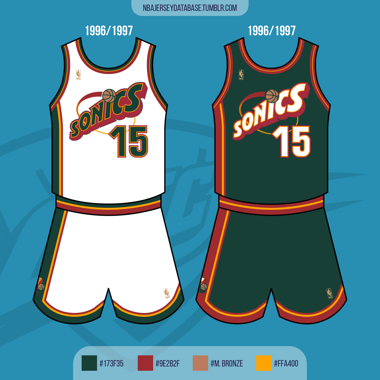 1996 sonics jersey