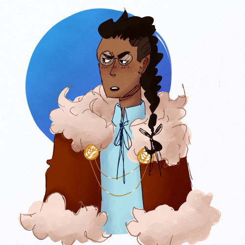 taz-ids: alittleviolent: Ok….but like he’s a Fancy™barbarian? [ID] A full color drawing of Sir Fit