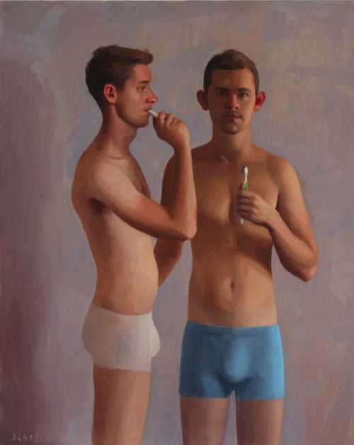 grundoonmgnx:Oliver Scarlin, Brushing Teeth,