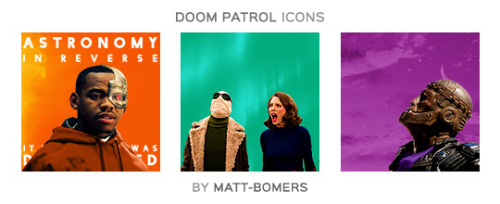 matt-bomers: 55 DOOM PATROL ICONSvisit my blog to see my icon page! please like/reblog if you useno 