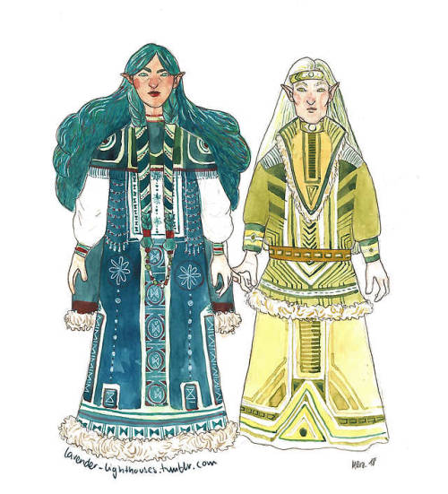 Melian and Thingol, probably judging you because you want to marry their daughter or something
