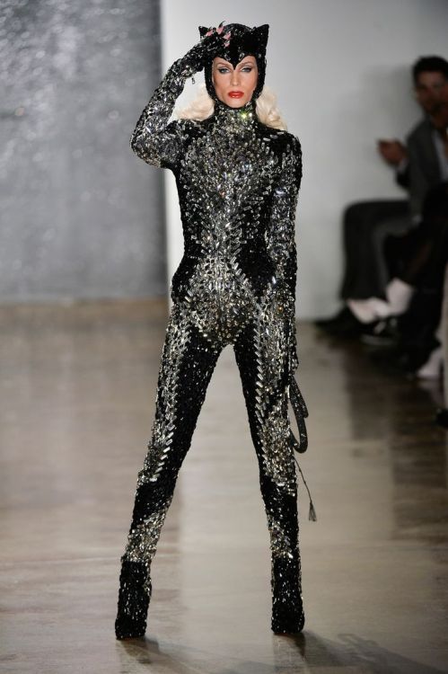 The Blonds catsuit for Bast – Egyptian Goddess, protector of the pharaoh and a solar deity where the