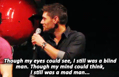 jarpad:  Jensen singing along to “Carry On My Wayward Son” [x] 