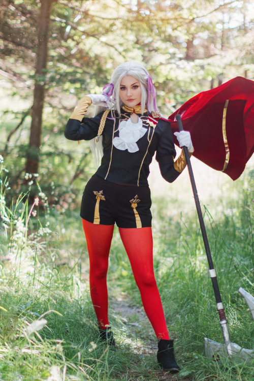 lesbianintention:.  Edelgard cosplay by Ri Care. Photography by me. We shot this today today to cele