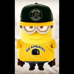 #minion #oaklandathletics #greencollarbaseball