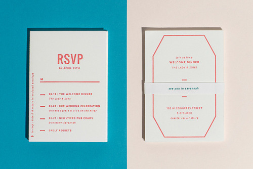 Beautiful wedding invitation deign by Christine Wisnieski