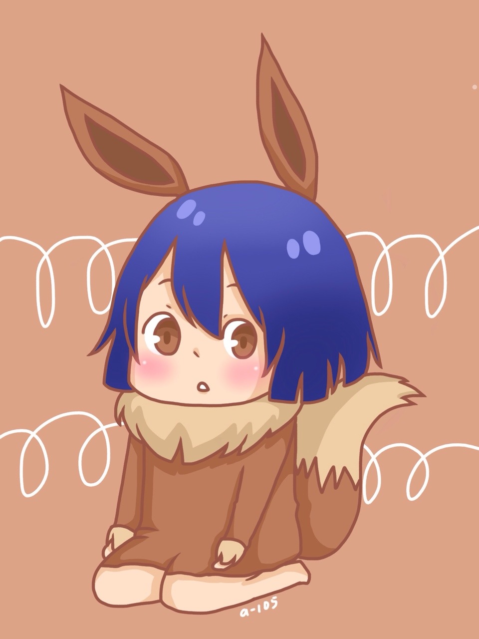 kawaiimelodies:   FT girls as EEVEELUTIONS (ft. wendy’s new hair)  Wendy as Eevee,