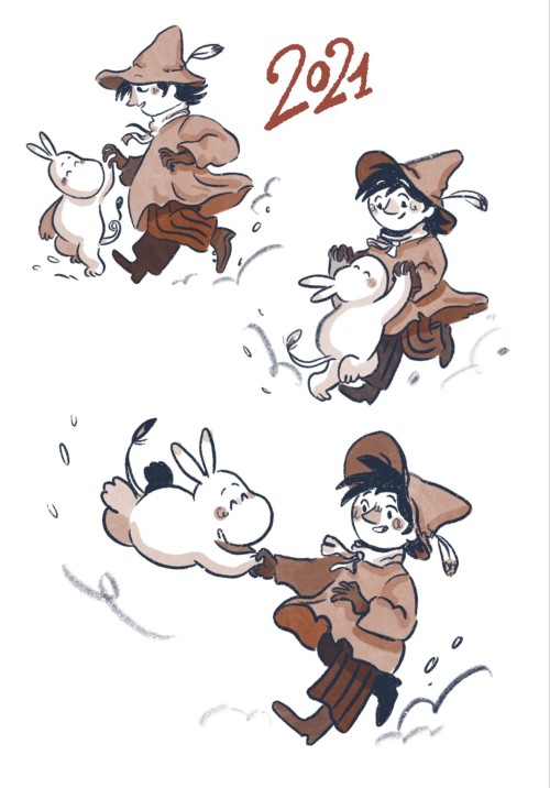 Evolution Of How A Draw Snufkin Through The Years. And Yeah 2020 Was So Productive In Terms Of Moomin