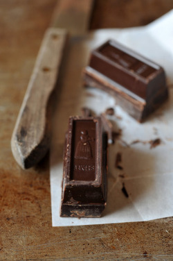 wellwithcoffee:  Baker’s Chocolate squares