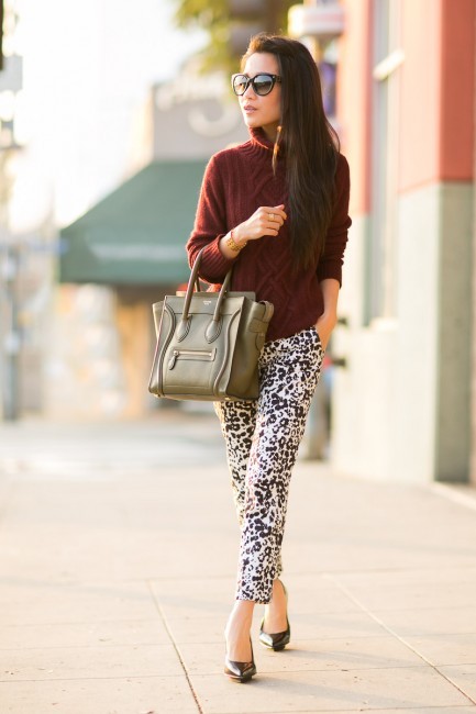 what-do-i-wear:  Top :: J.CrewBottom :: J.Crew (again here)Bag :: CelineShoes :: 3.1 Phillip LimAccessories :: Prada sunglasses, Deborah Lippmann ‘It’s raining men’ polish, Gorjana rings, cuff thanks to Marie Todd (image: wendyslookbook)