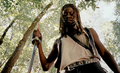 alwayssodramatic:  Michonne in Thank You“Have you ever had to kill people because
