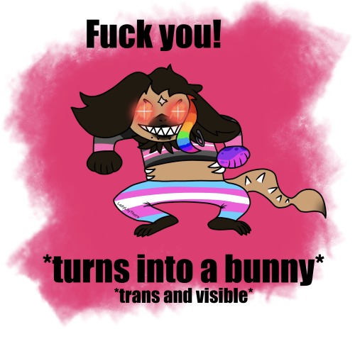 Happy Easter And Trans Visibility Day, From An Ex-catholic And Transgender And Their Trans Oc.