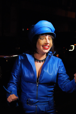 ladvxgaga: Gaga Filming for Shiseido campaign in NYC February 27, 2015.