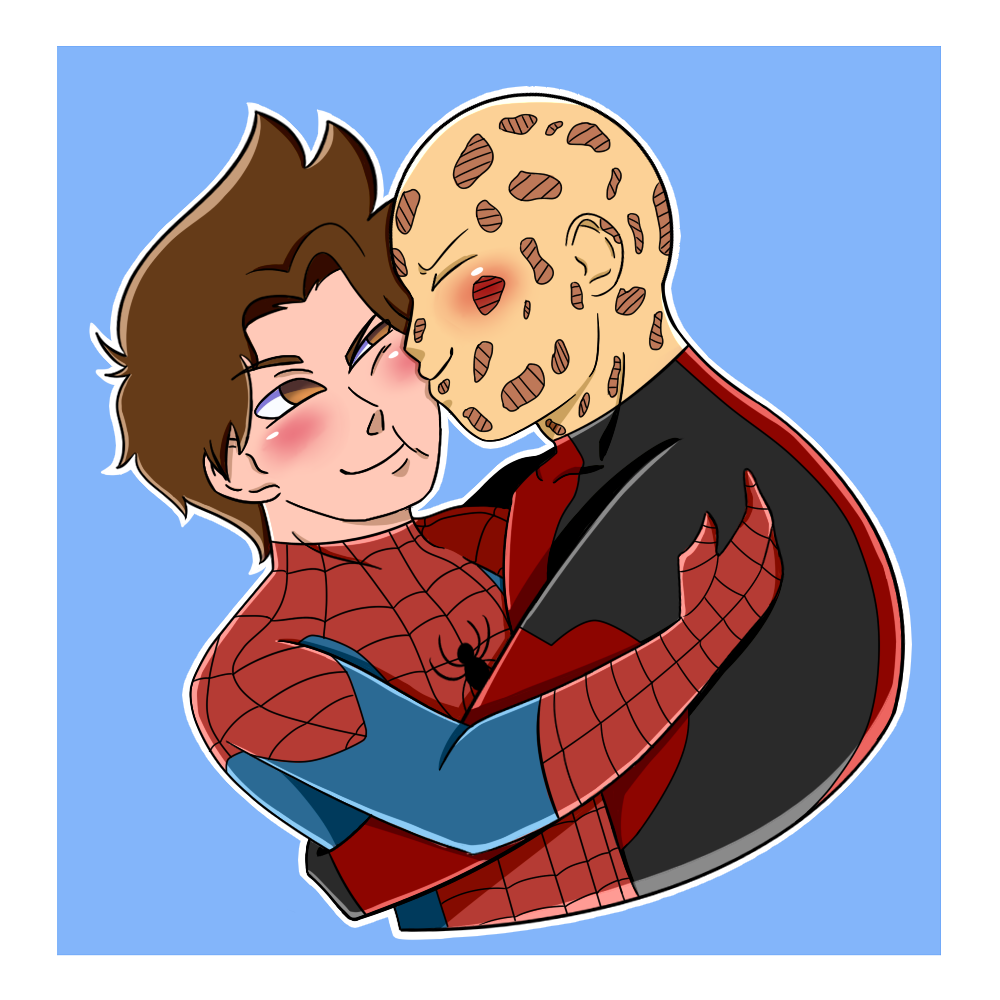 I really love your art and how you draw Peter and Wade so I wanted to draw this for
