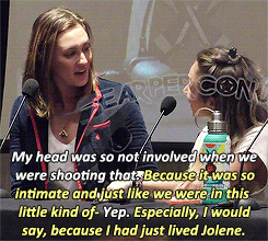 wayhaughtshipper:Kat: “I know one of my favorite scenes from this season was actually the scene, the “sorry” scene, where all the sorry balloons…and you’re like sitting on my lap.” (x)