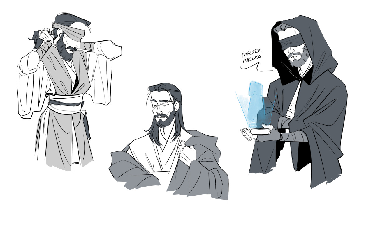 ᕕ( ᐛ )ᕗ — more Kanan Jarrus as a Jedi Master AU Also he will