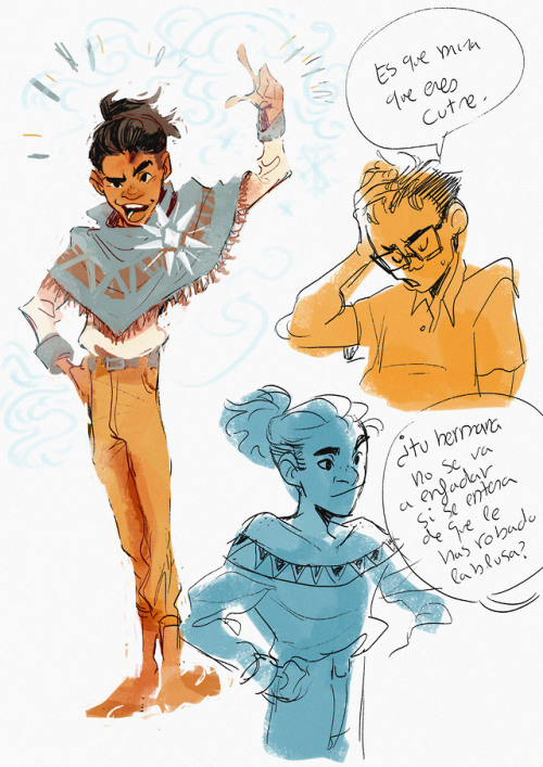 Some character explorations I’ve been doing, I made a new oc!